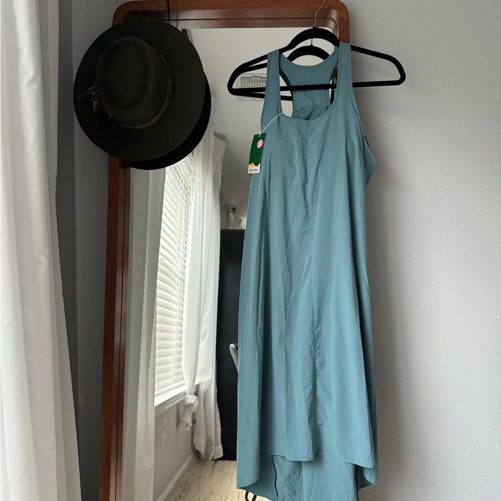 Halara teal dress